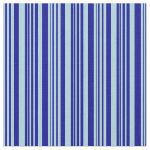 Tissu Bleu clair et Bleu foncé Rayures/Lignes Motif