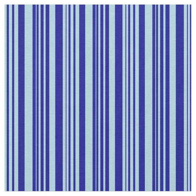 Tissu Bleu clair et Bleu foncé Rayures/Lignes Motif (Fermer)