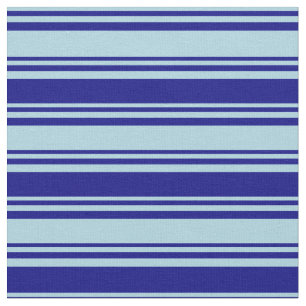 Tissu Bleu clair et Bleu Motif de rayures