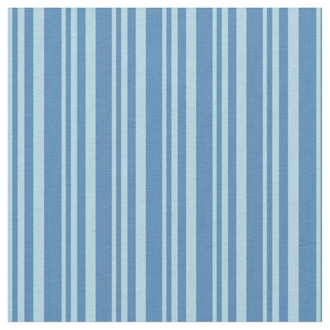 Tissu Bleu clair et bleu Motif des rayures (Fermer)