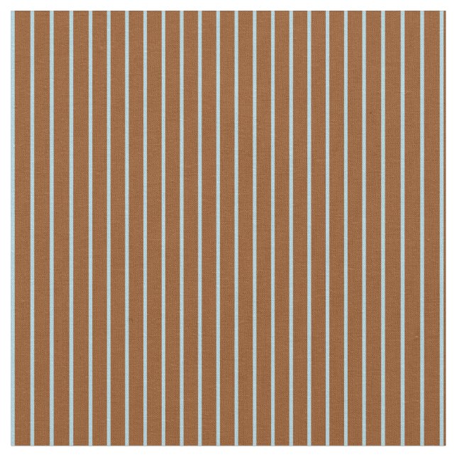 Tissu Bleu clair et Brown Motif de rayures (Fermer)