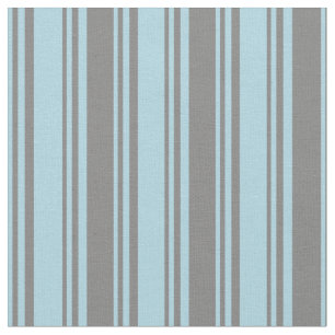 Tissu Bleu clair et gris Motif des rayures