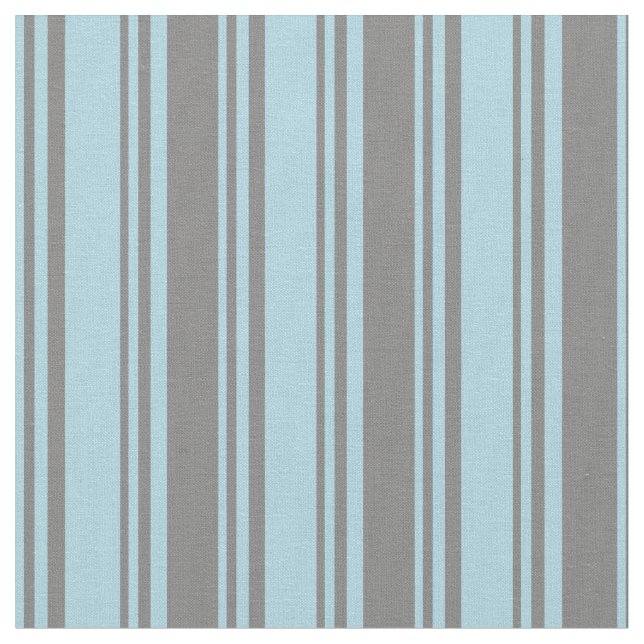 Tissu Bleu clair et gris Motif des rayures (Fermer)
