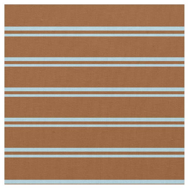 Tissu Bleu clair et rayures Brown (Fermer)
