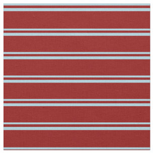 Tissu Bleu clair et rouge foncé Motif des rayures