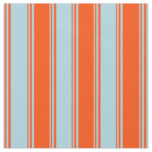 Tissu Bleu clair et rouge Motif des rayures