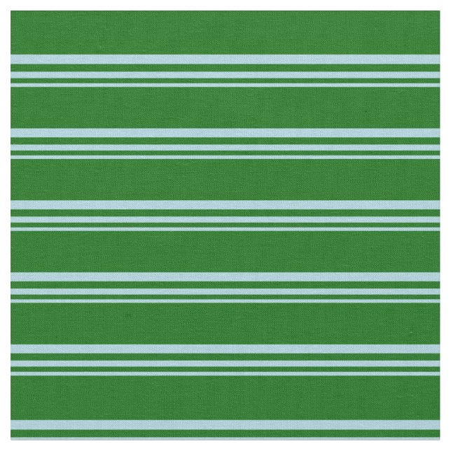 Tissu Bleu clair et vert foncé Linge/Motif rayé (Fermer)