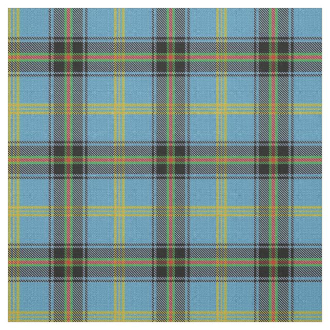 Tissu bleu classique de plaid de tartan de Bell de (Échantillon)