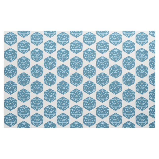 Tissu Bleu D20 Dice Fabric (Yard)