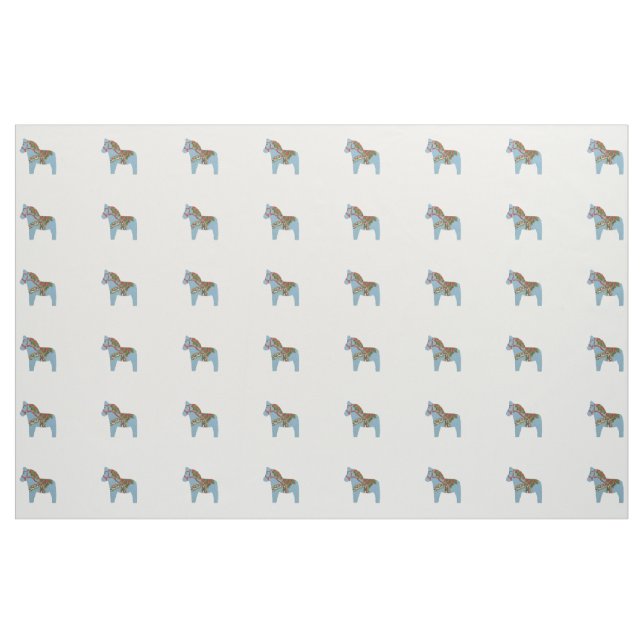 Tissu Bleu Dala Horse Fabric (Fat Quarter)