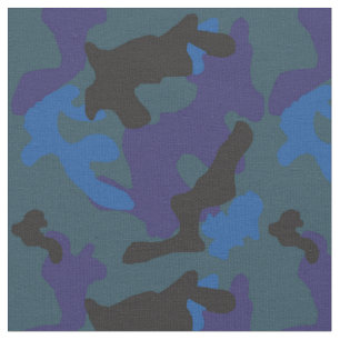 Tissu bleu de camouflage