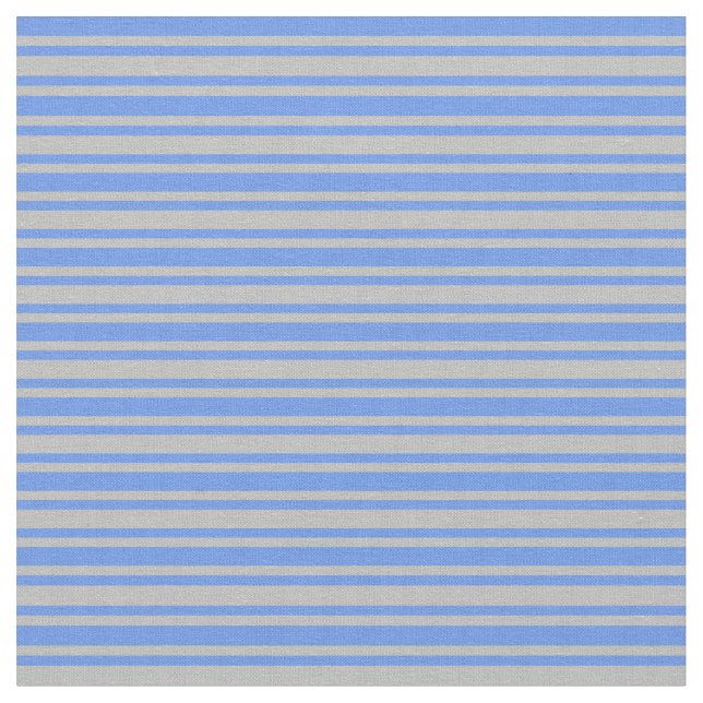 Tissu Bleu de Cornflower et Gris rayures (Fermer)