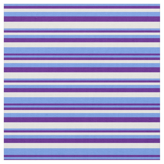Tissu Bleu de Cornflower, Indigo et Blancs (Fermer)