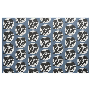 Tissu bleu de Dino