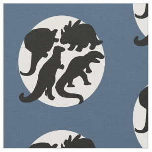 Tissu bleu de Dino