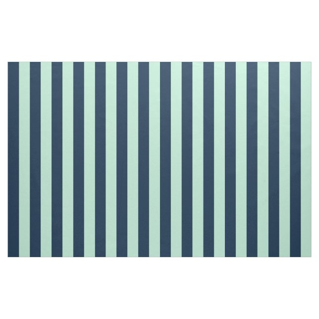 Tissu Bleu de marin et menthe (Yard)
