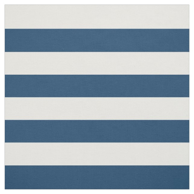 Tissu Bleu de marine, Blancs, Motif rayé (Échantillon)