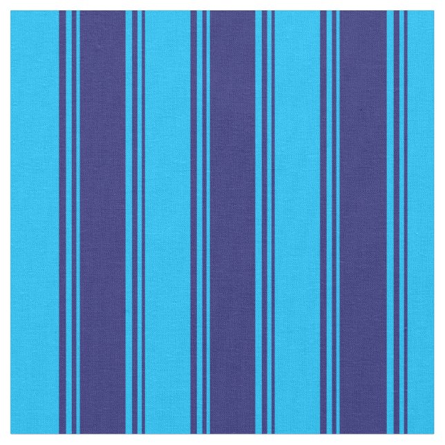 Tissu Bleu de minuit et Bleu ciel profond (Fermer)