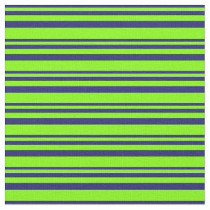 Tissu Bleu de minuit et Motif rayé de Chartreuse