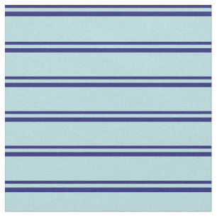 Tissu Bleu de minuit et rayures bleues en poudre