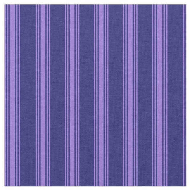 Tissu Bleu de minuit et rayures violettes (Fermer)