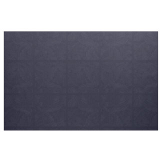 Tissu bleu de motif de feuille de brocard de
