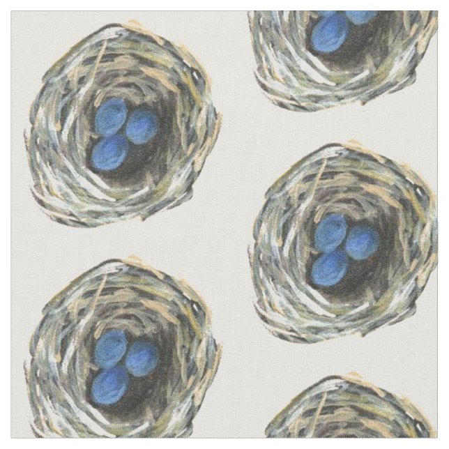 Tissu bleu de motif de répétition d'oeufs de (Fermer)