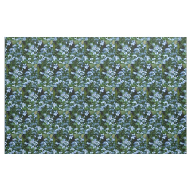 Tissu bleu de myosotis des marais (Fat Quarter)