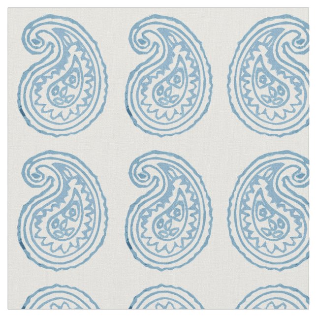 Tissu bleu de Paisley des oeufs de Robin par (Fermer)