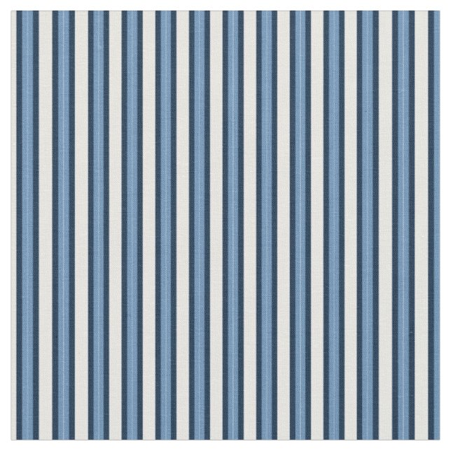 Tissu Bleu délavé, navy et rayures blanches (Fermer)