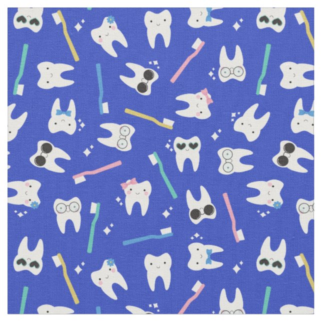 Tissu Bleu dentaire pédiatrique Bleu pour les dents de d (Fermer)
