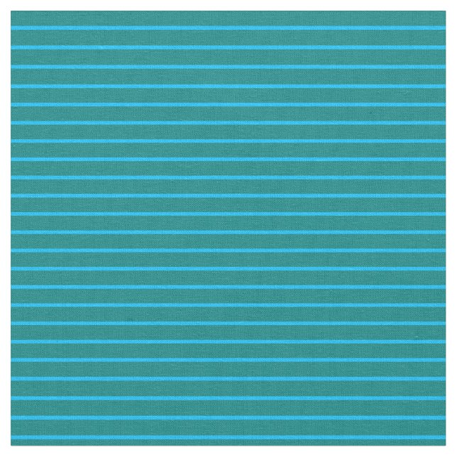 Tissu Bleu du ciel profond et rayures Turquoises (Fermer)