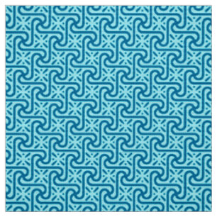 Tissu Bleu égyptien de motif, de turquoise et de cobalt