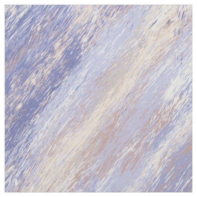 Tissu Bleu et beige Abstrait et embrouillé (Échantillon)