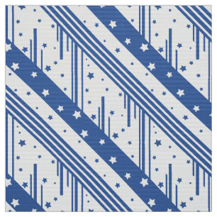 Tissu bleu et blanc Abstrait