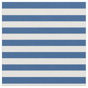 Tissu Bleu et blanc barrés