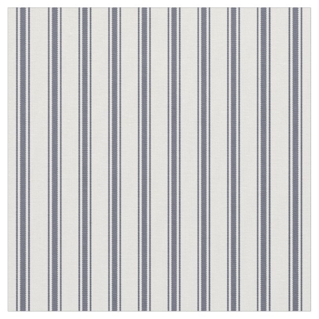 Tissu Bleu et blanc classique de la marine frappes de ti (Fermer)