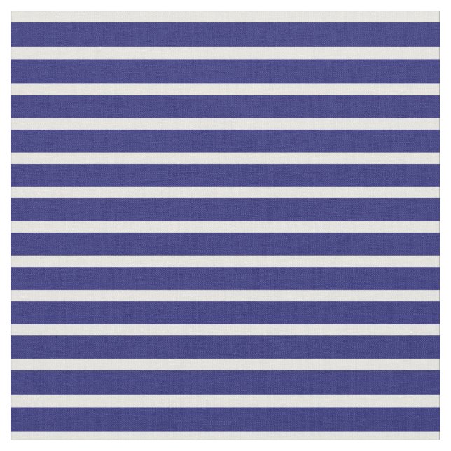 Tissu Bleu et blanc de minuit (Fermer)