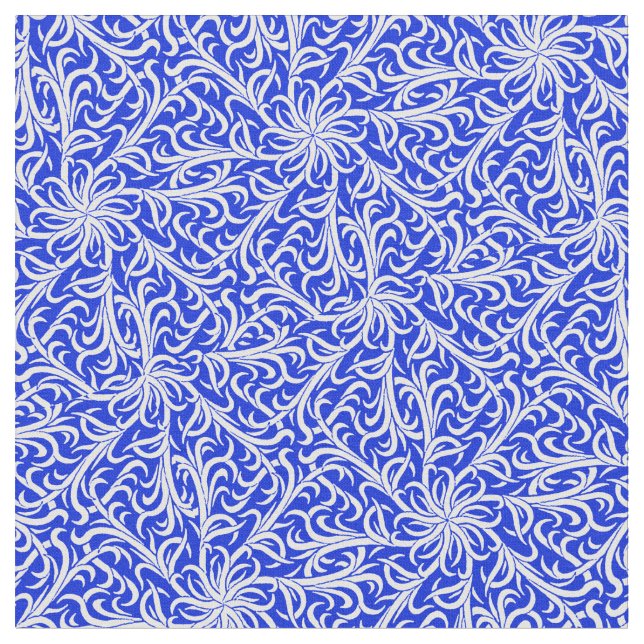 Tissu Bleu et blanc de Winston Delft (Fermer)