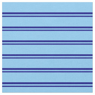 Tissu Bleu et Ciel clair Bleu Motif de rayures