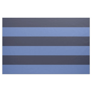 Tissu Bleu et Marine Large rayures Grande échelle