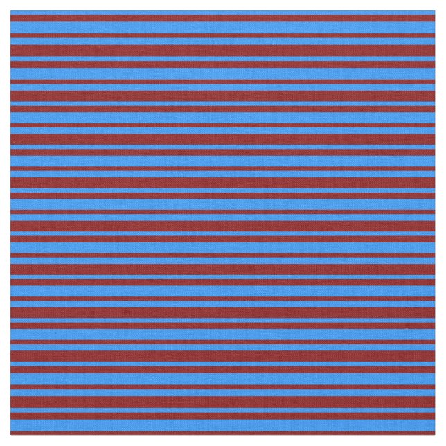 Tissu Bleu et marron Motif rayé/lin couleur (Fermer)
