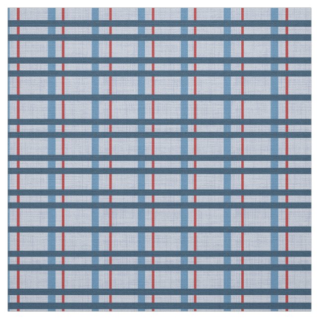 Tissu bleu et rouge plaid (Échantillon)