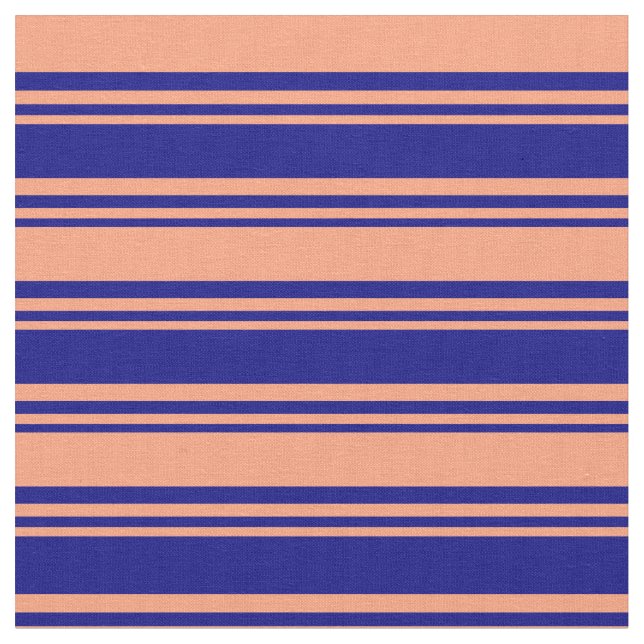 Tissu Bleu et Saumon clair (Fermer)