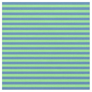 Tissu Bleu et vert clair Motif de rayures