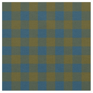 Tissu Bleu et vert Couleurs d'automne Plaid Buffalo