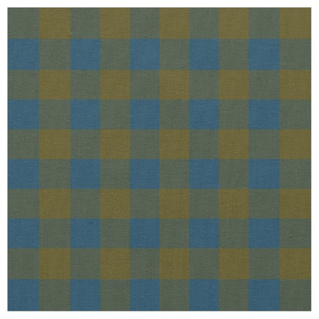 Tissu Bleu et vert | Couleurs d'automne | Plaid Buffalo (Fermer)