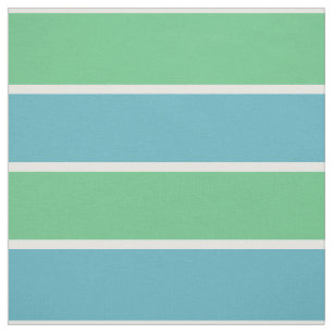 Tissu bleu et vert de rayures