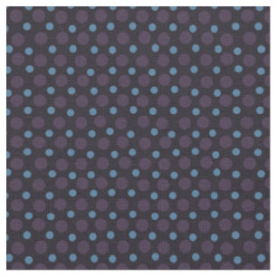 Tissu Bleu et Violet sur des points noirs