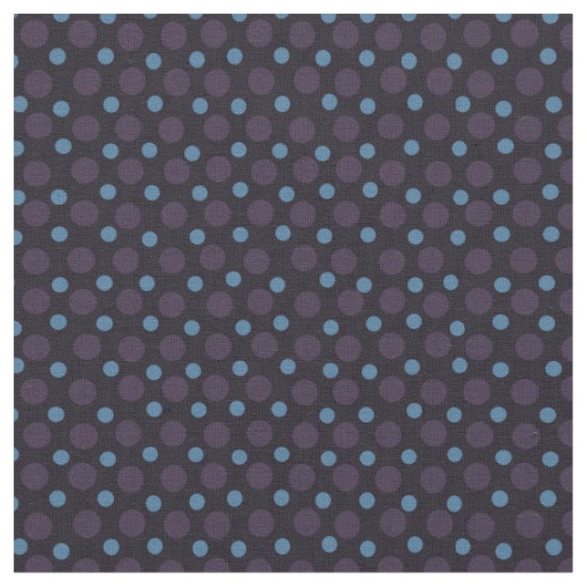 Tissu Bleu et Violet sur des points noirs (Fermer)